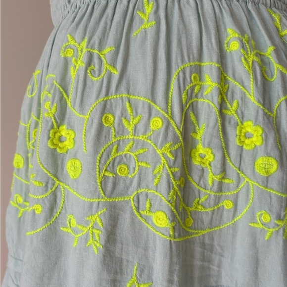 Anthropologie The Somerset Mini Dress Embroidered Linen Edition - Picture 2 of 16